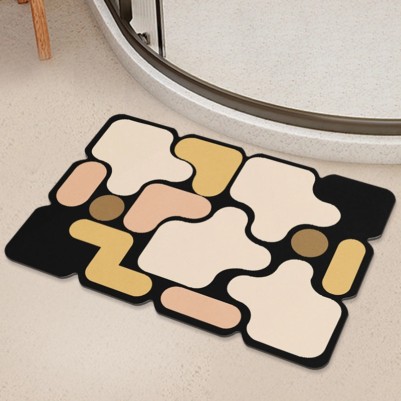 Cute Geometric Diatom Ooze Carpet Bathing