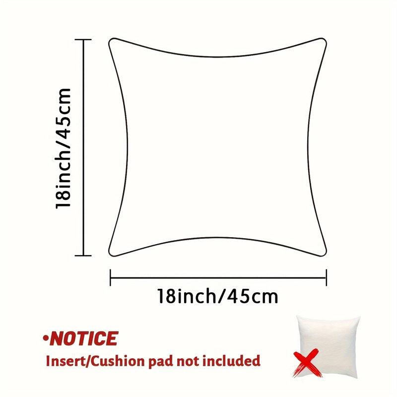Christmas Elegant Cute Minimalist Santa Claus Letter Linen-like Pillow Cases Couch & Sofa Decor