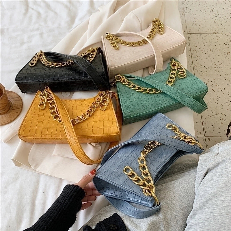 New Trendy Fashion One-shoulder Chain Ladies Portable Underarm Bag