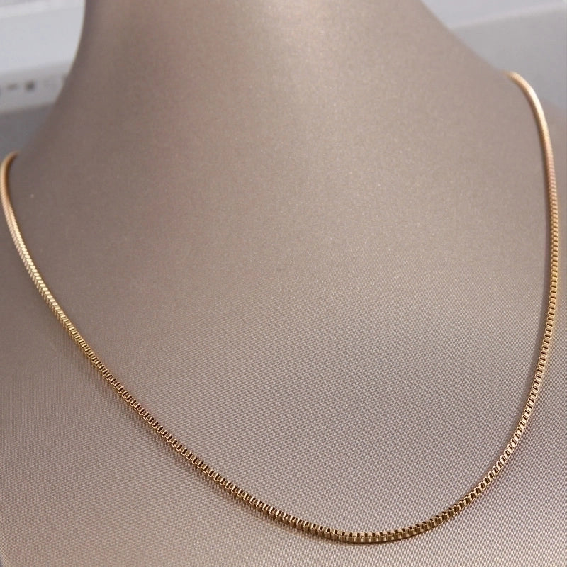 Minimalist Solid Color Stainless Steel Necklace In Bulk