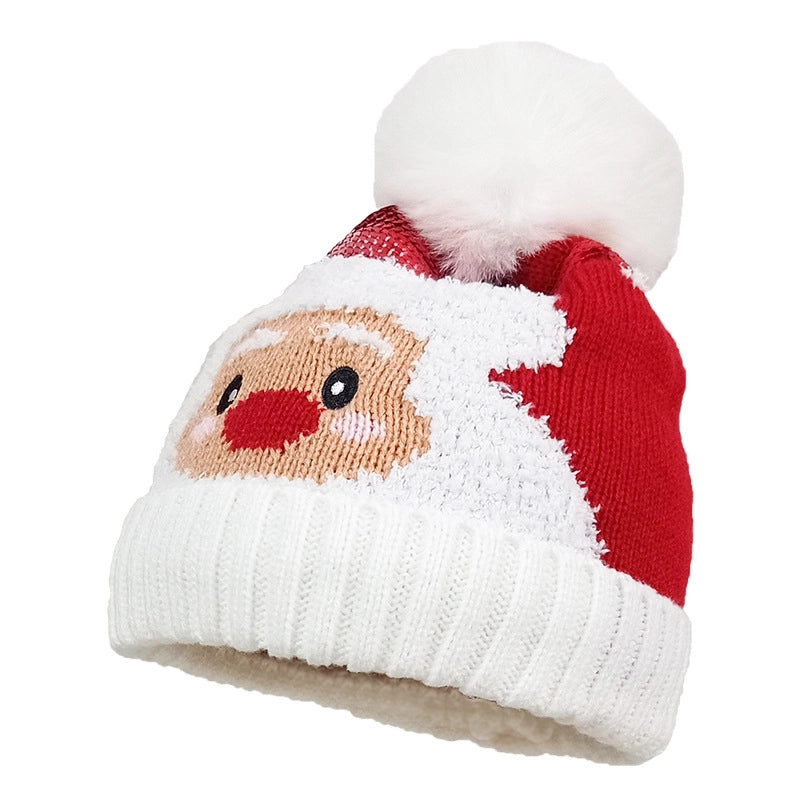 Women's Cute Santa Claus Eaveless Wool Cap