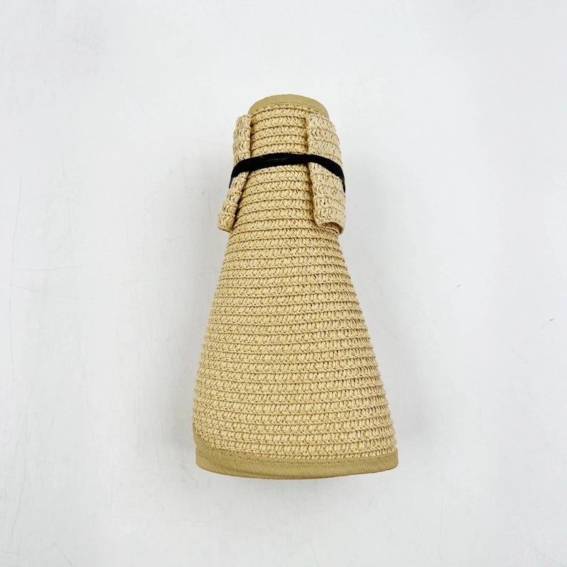 Women's Vacation Solid Color Big Eaves Straw Hat