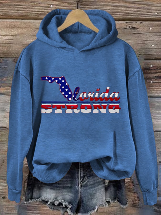 Women's Florida Strong Print Hoodie