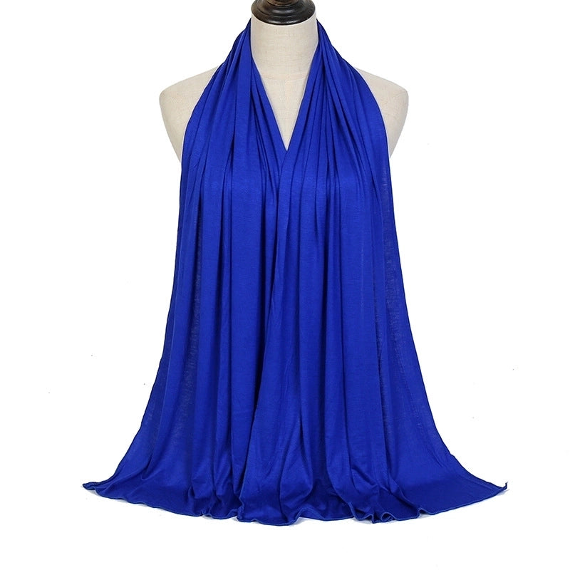 Women's Minimalist Solid Color Monel Scarf