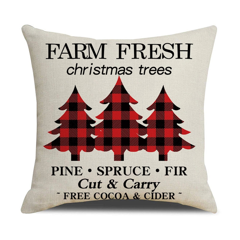Fashion Letter Elk Polyester Pillow Cases