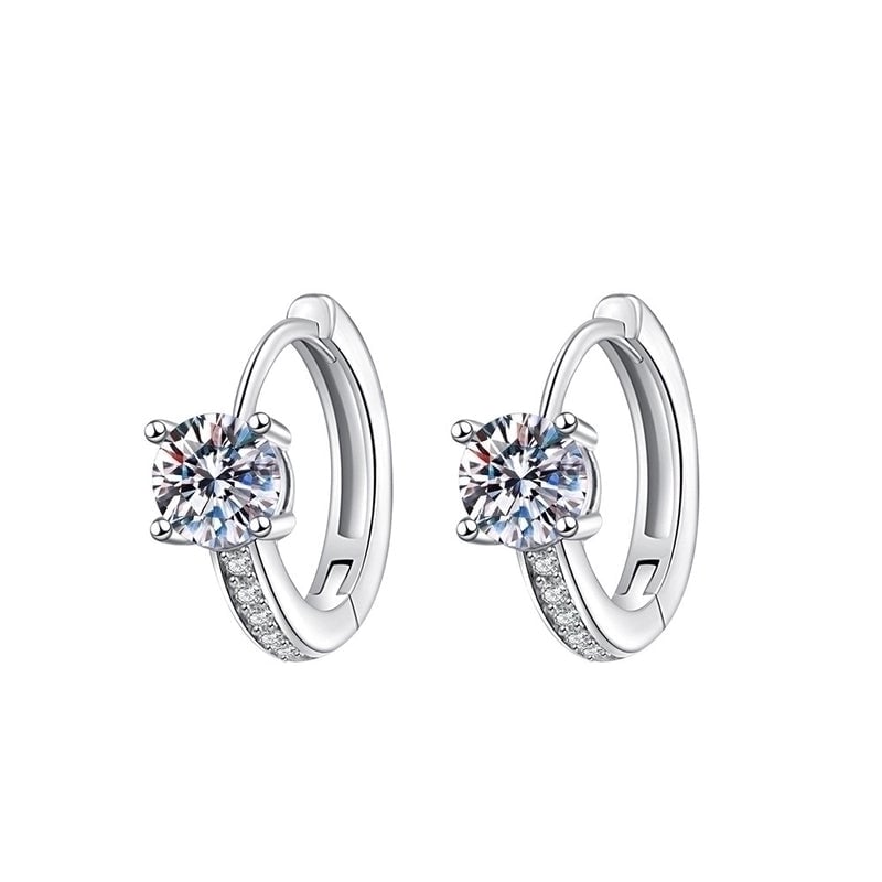 1 Pair Sweet Minimalist Round Heart Shape Bow Knot Plating Inlay Copper Zircon Silver Plated Drop Earrings