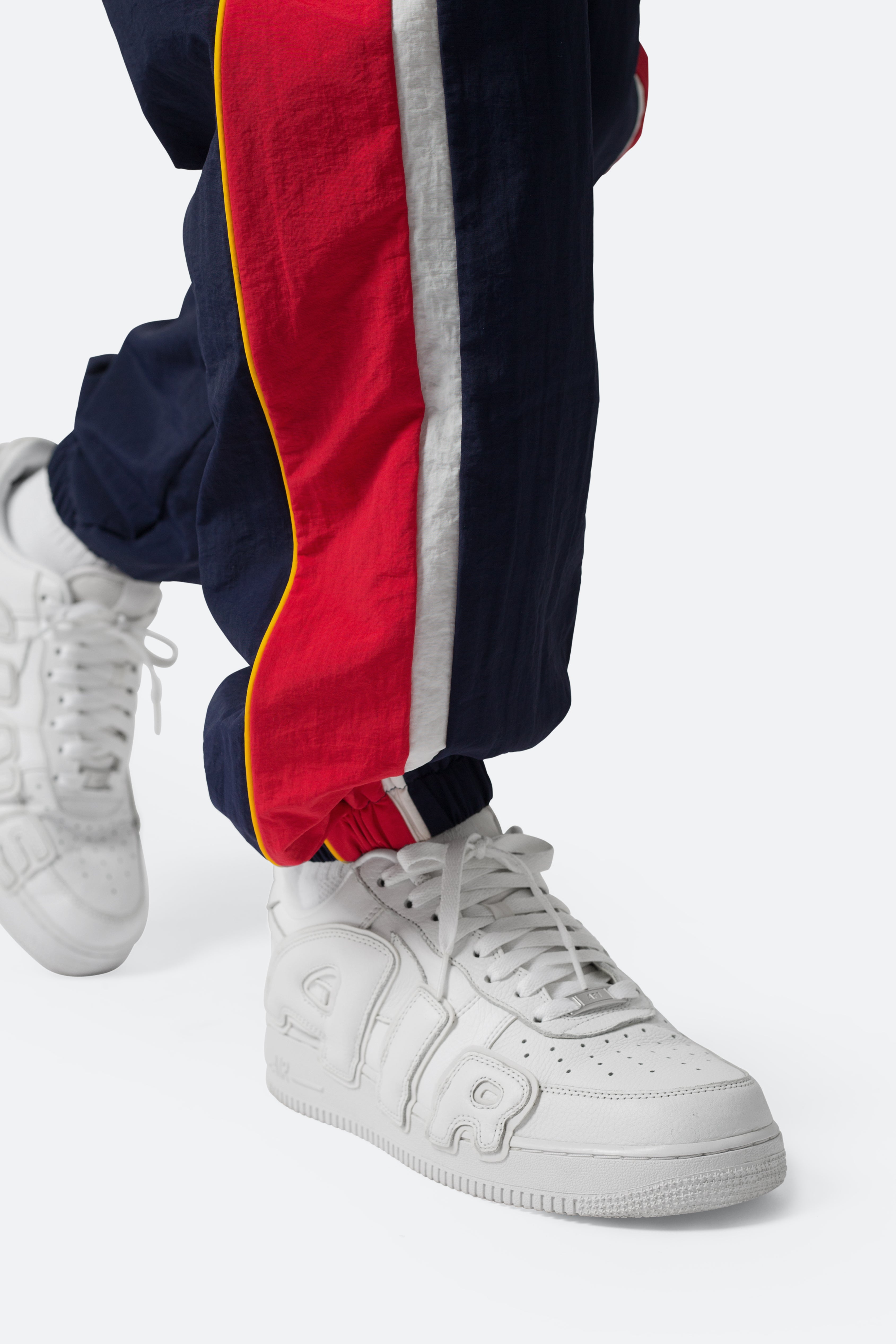 Nylon Track Pants - Red/White/Blue