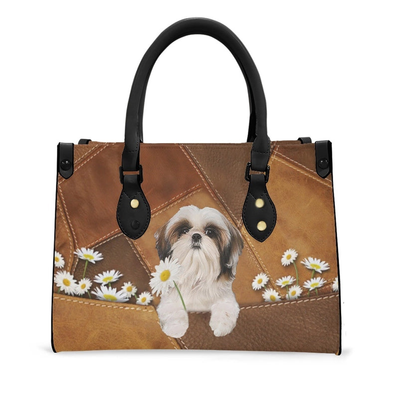 Women's Medium Pu Leather Customized Color Block Vintage Style Classic Style Square Zipper Handbag