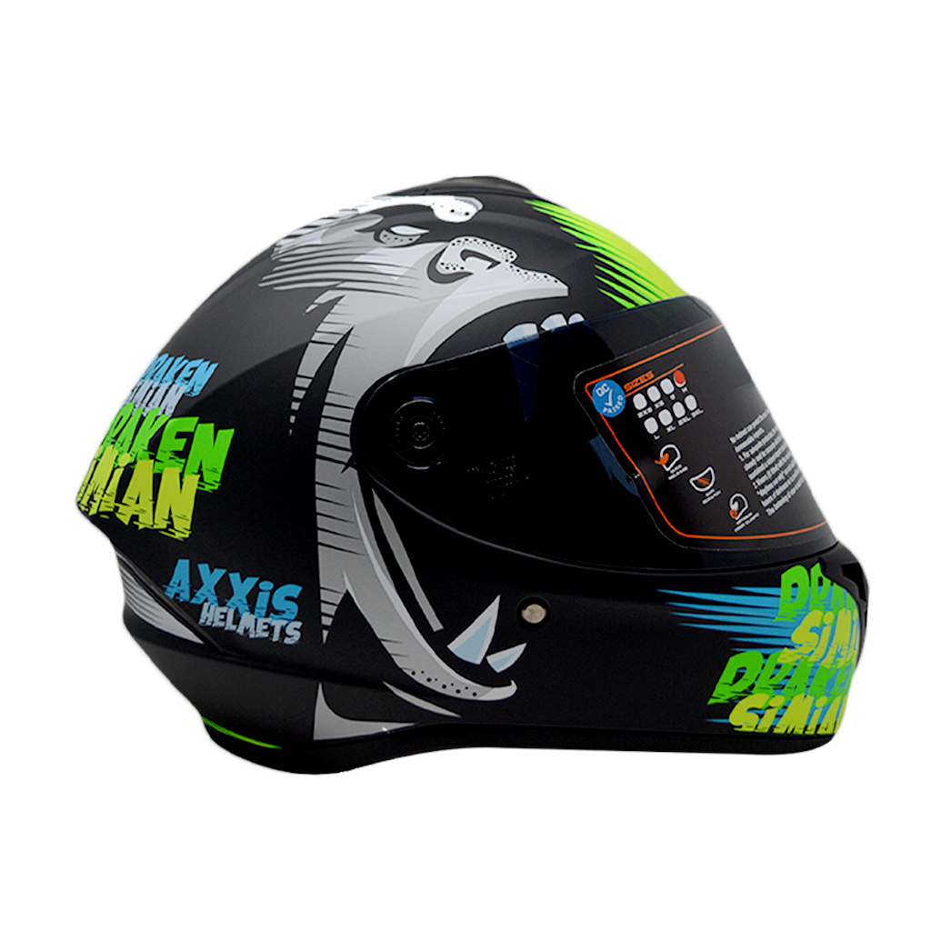 Casco Axxis Draken Simian Amarillo