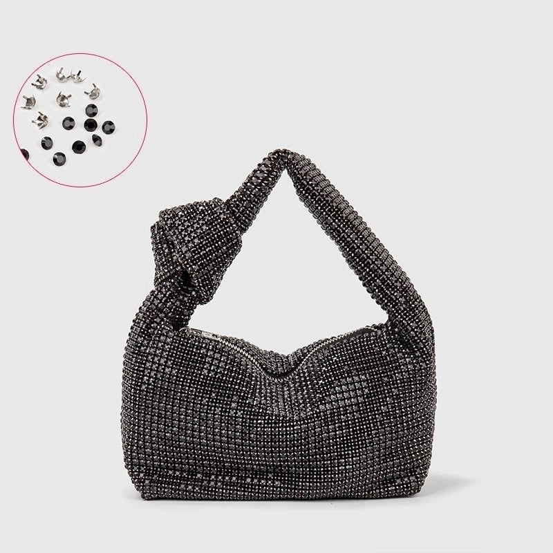 Women's Large All Seasons Alloy Solid Color Streetwear Square Zipper Shoulder Bag