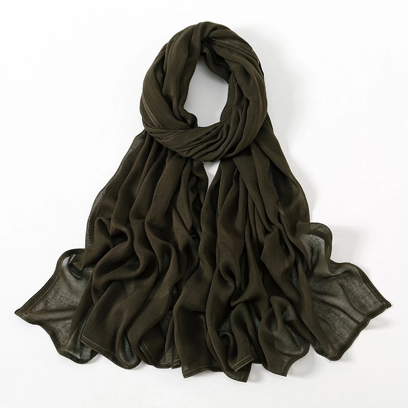 Women's Elegant Minimalist Solid Color Rayon Kerchief