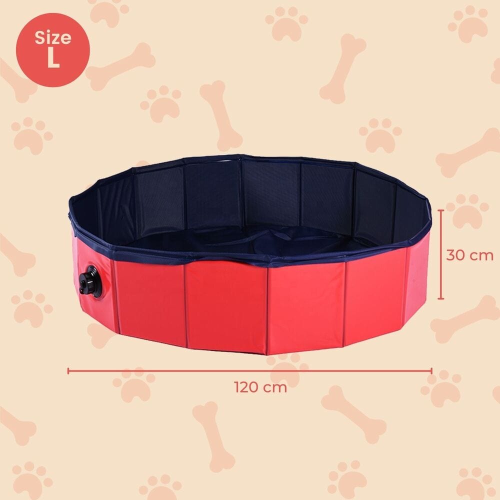 Pet Pool 120cm*30cm XL Blue Circle