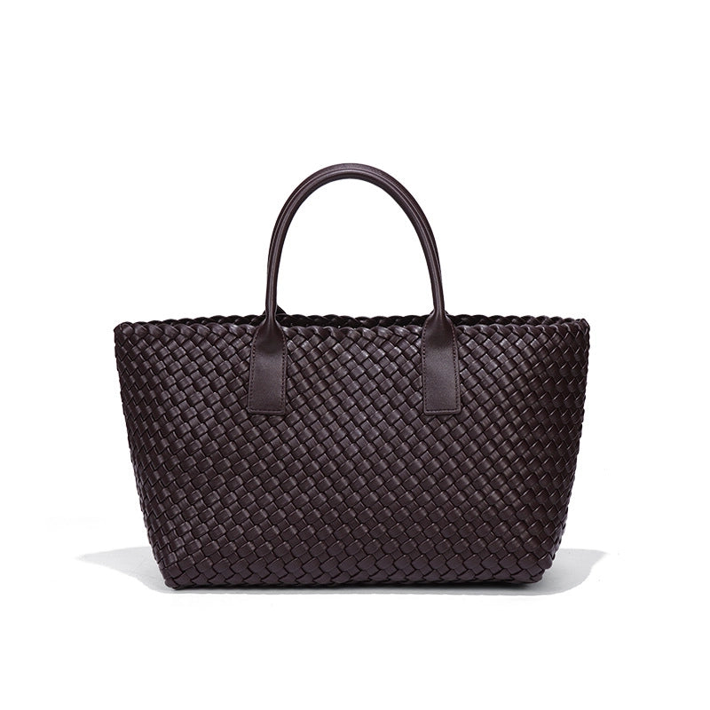 Women's Woven Bag Summer New Light Luxury Large Capacity Vegetable Basket Bag Fashion Casual Versatile High Quality Handbag For Women