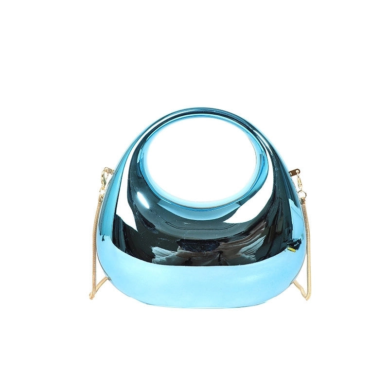 Women's Medium PVC Gradient Color Solid Color Elegant Vintage Style Dumpling Shape Lock Clasp Evening Bag