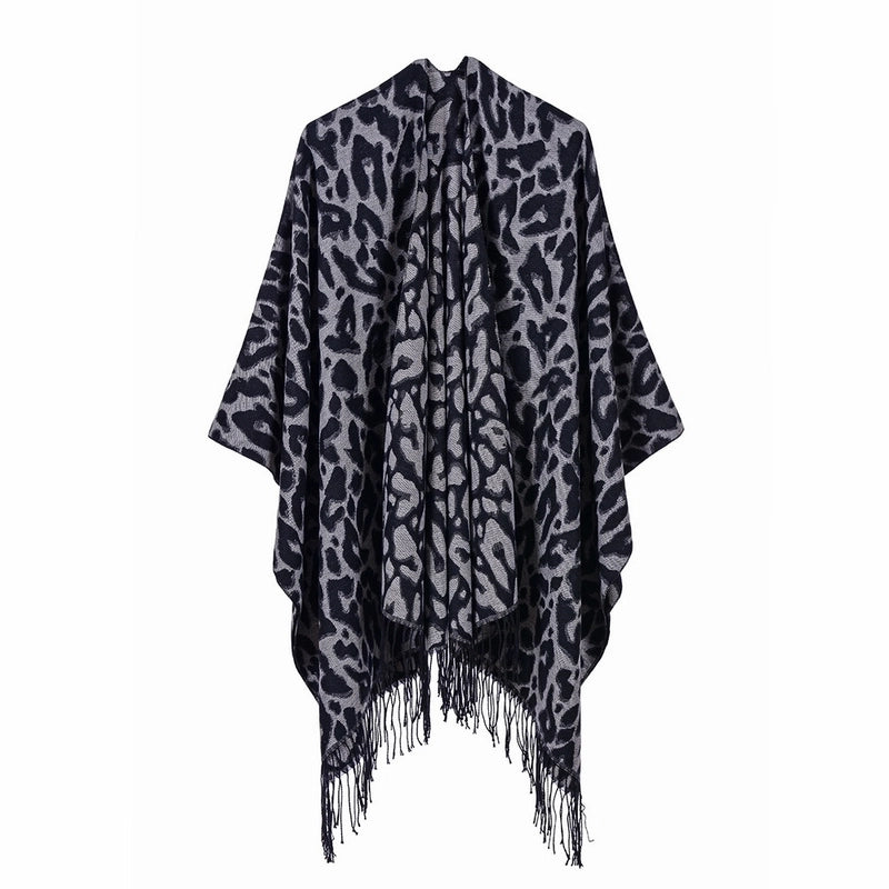 Women's Streetwear Color Block Solid Color Polyester Tassel Shawl