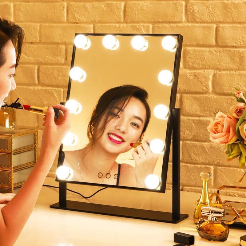 Makeup Mirror Light With12 LED Bulbs Light. Touch Screen Lamp Table Cosmetic Vanity Desk Lights