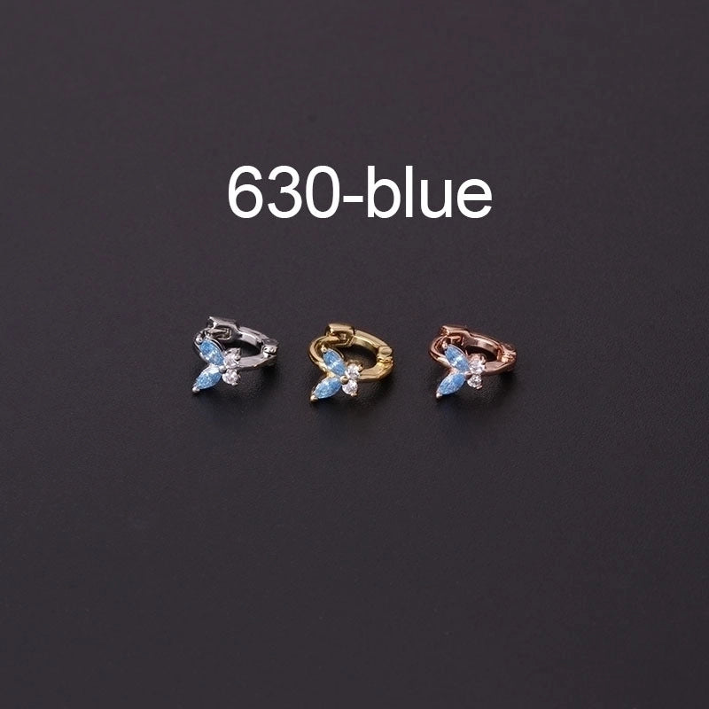 Ear Cartilage Rings & Studs Lady Butterfly Copper Plating