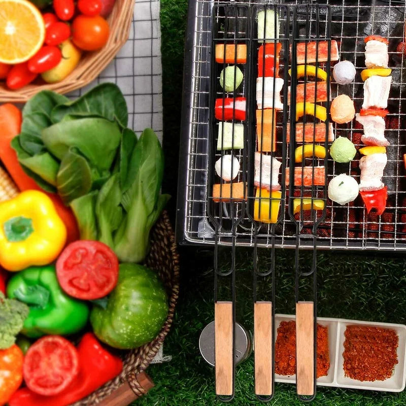 Reusable Kabob Grill Baskets