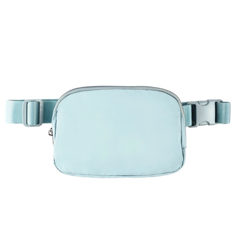 Women's Sports Solid Color Nylon Waist Bags