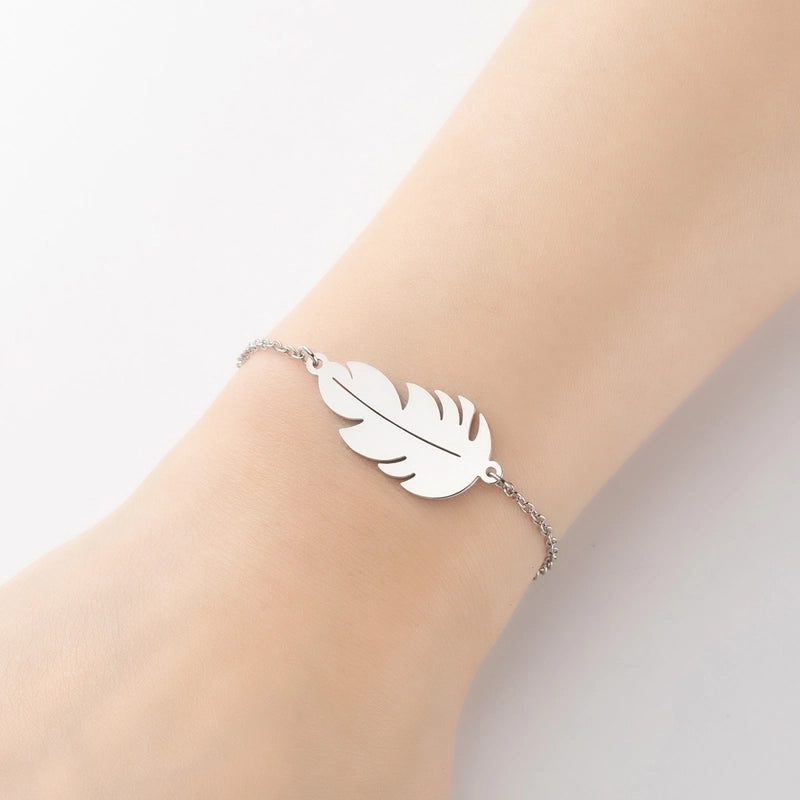 Minimalist Geometric Titanium Steel Bracelets Plating No Inlaid Stainless Steel Bracelets