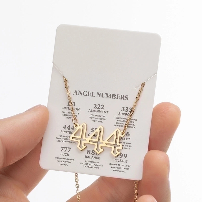 Retro Letter 201 Stainless Steel 18K Gold Plated Plating Stainless Steel Necklaces