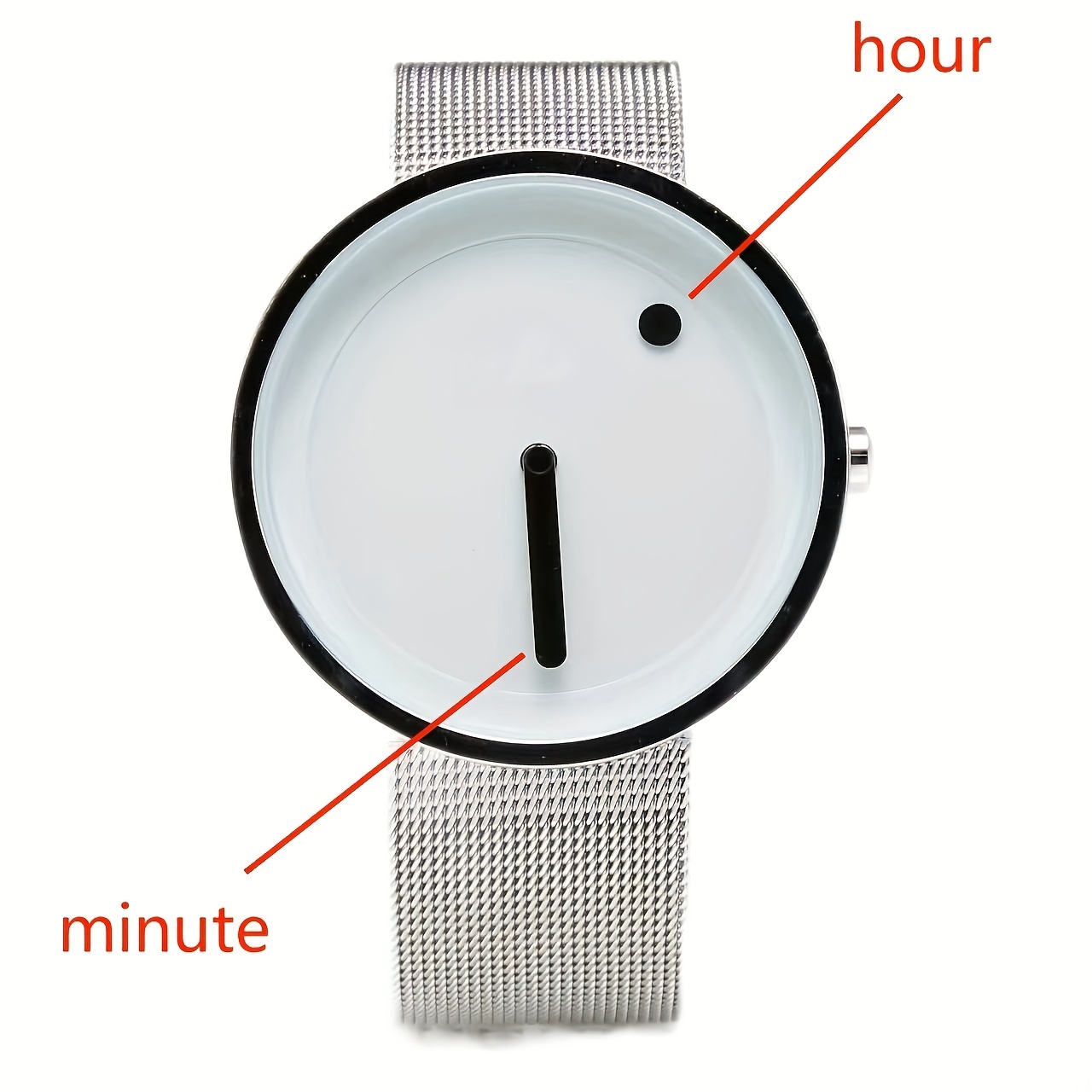 Stylish Round Quartz Watch with Minimalist Design - Perfect Gift for Women, Men, Teens & Students