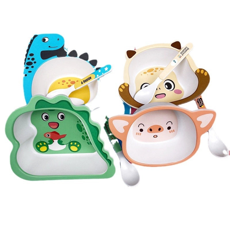 Cute Animal Bamboo Fibre Tableware 1 Piece