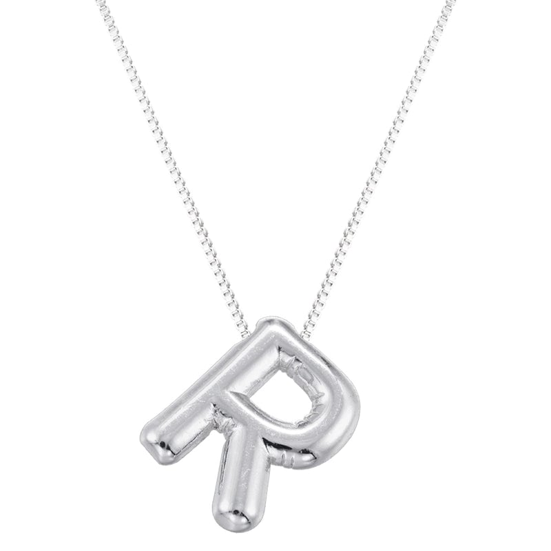 Copper 18K Gold Plated Letter Pendant Necklace