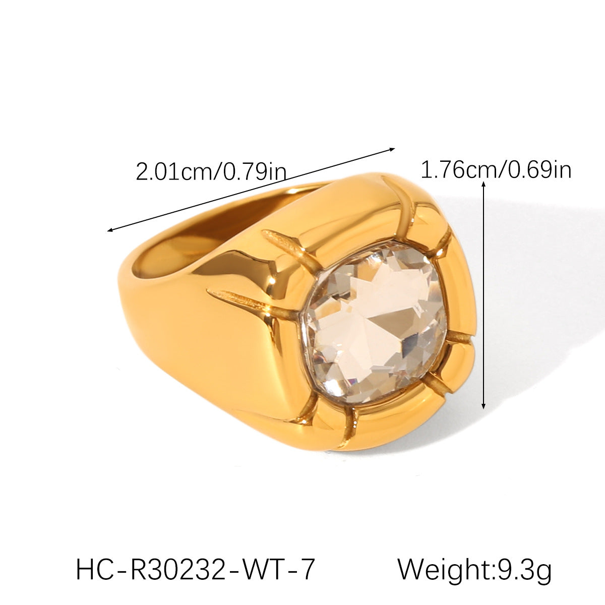 Stainless Steel Ring Inlaid Zircon Ring Female Hand Jewelry Titanium Steel Ring Niche