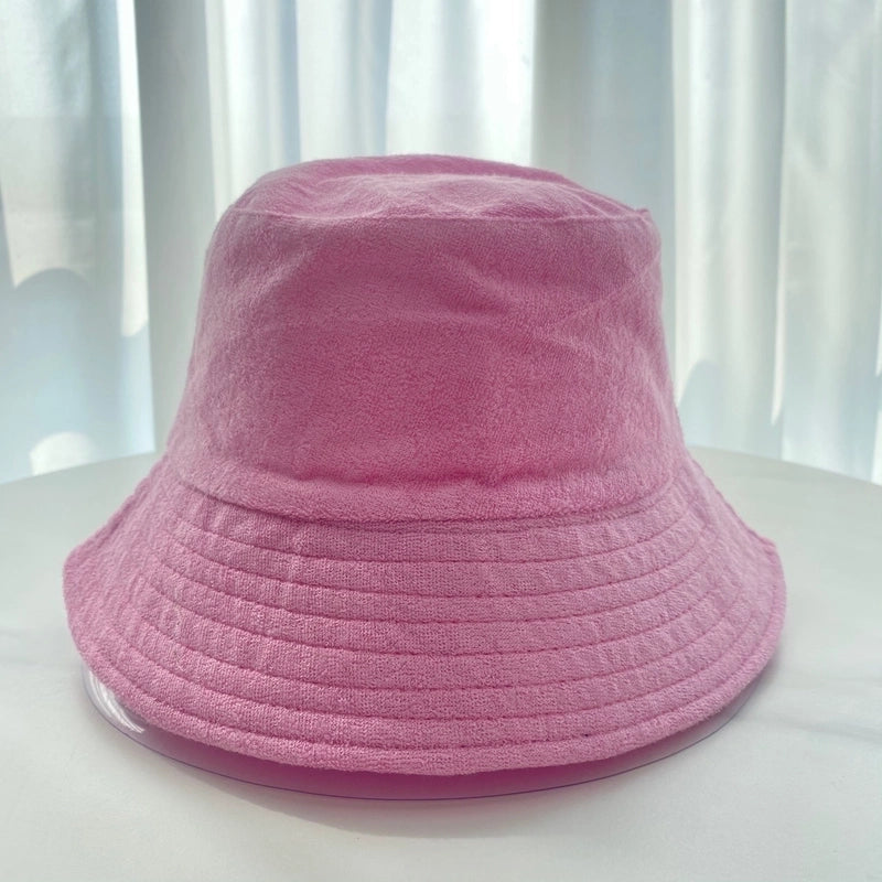 Women's Minimalist Solid Color Flat Eaves Bucket Hat
