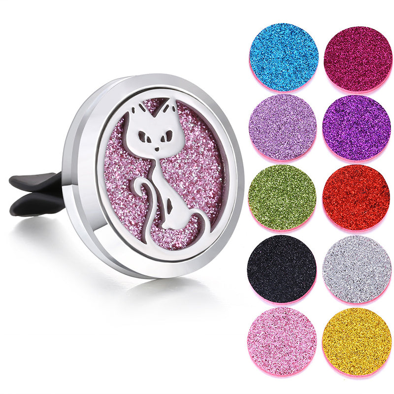 🔥Air Freshing Car Vent Diffuser Set with Clip & 10 Aroma Pads