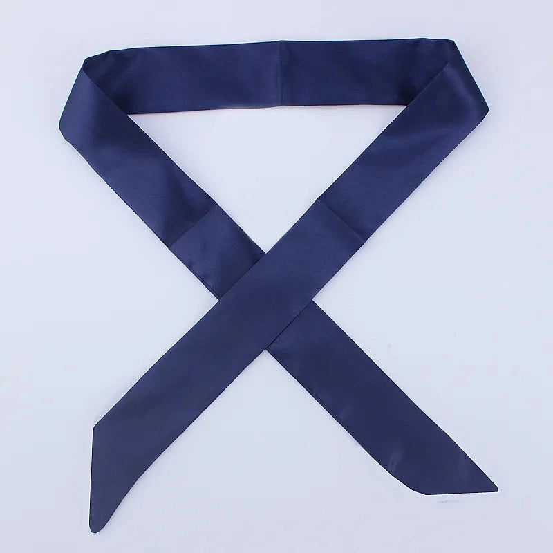 Women's Minimalist Solid Color Satin Silk Scarves