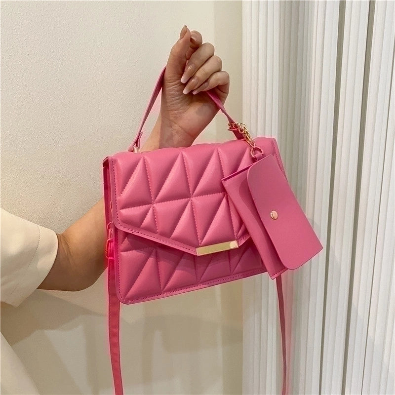 Women's Medium Pu Leather Fashion Bag Sets