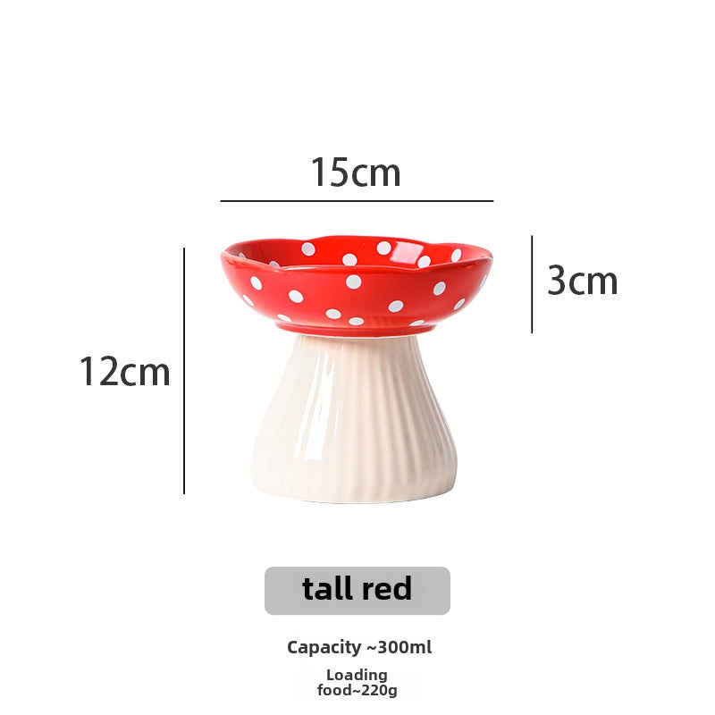 Cat Bowl Ceramic High Leg Protection Cervical Spine Anti-knock Pet Supplies Dog Rice Bowl Cat Food Basin Water Bowl Cat Food Bowl