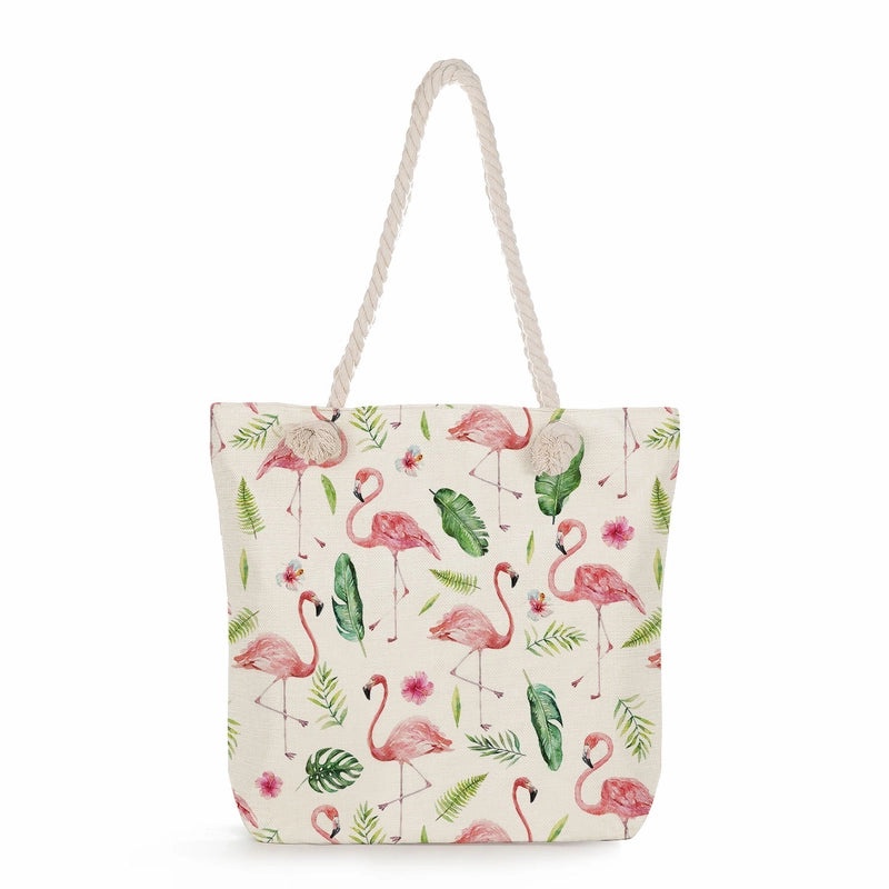 Women's Medium Linen Flower Vintage Style Classic Style Square Zipper Shoulder Bag