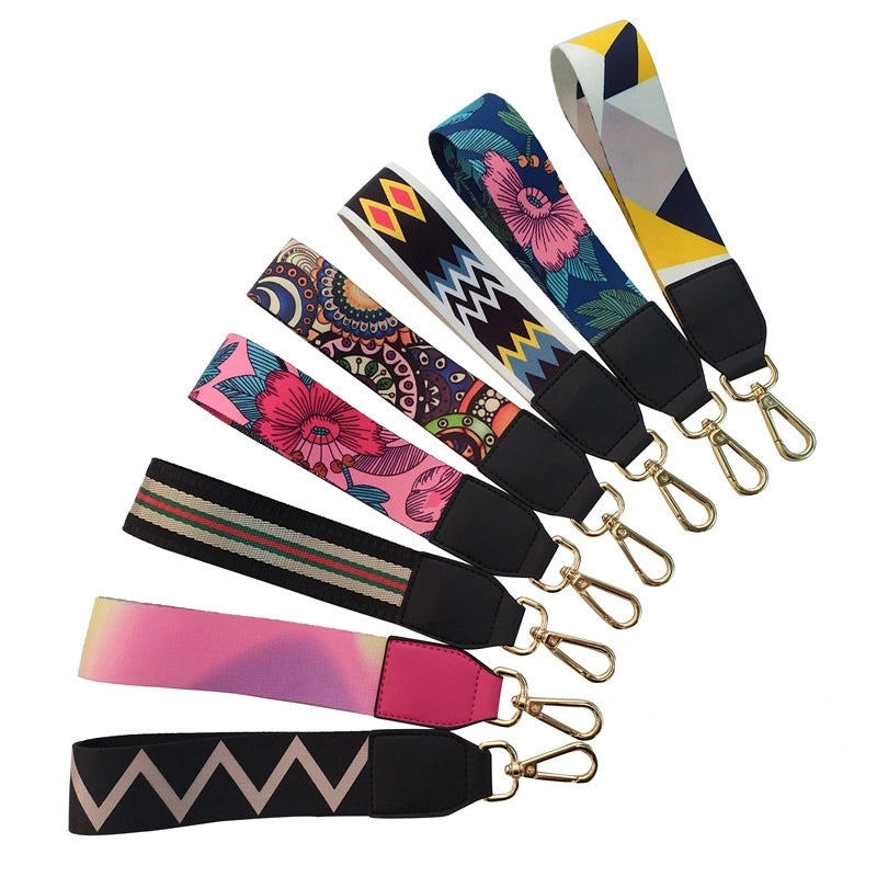 New Color Ethnic Style Hand Strap Wrist Strap Key Ring Keychain Decorative Band Accessory Strap Short Hand Bag