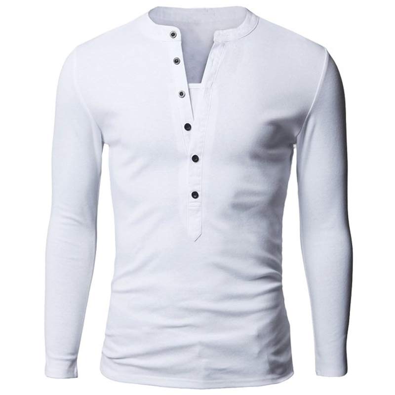 V-Neck Long Sleeve T-Shirt