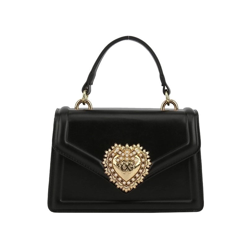 Women's Small Pu Leather Solid Color Streetwear Square Magnetic Buckle Handbag