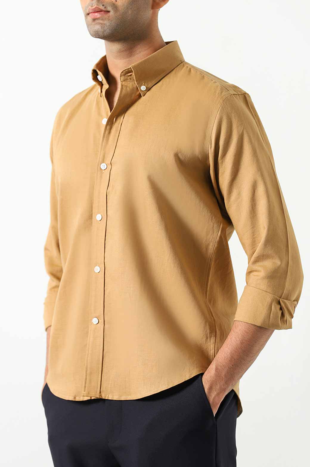 LINEN BUTTON DOWN SHIRT