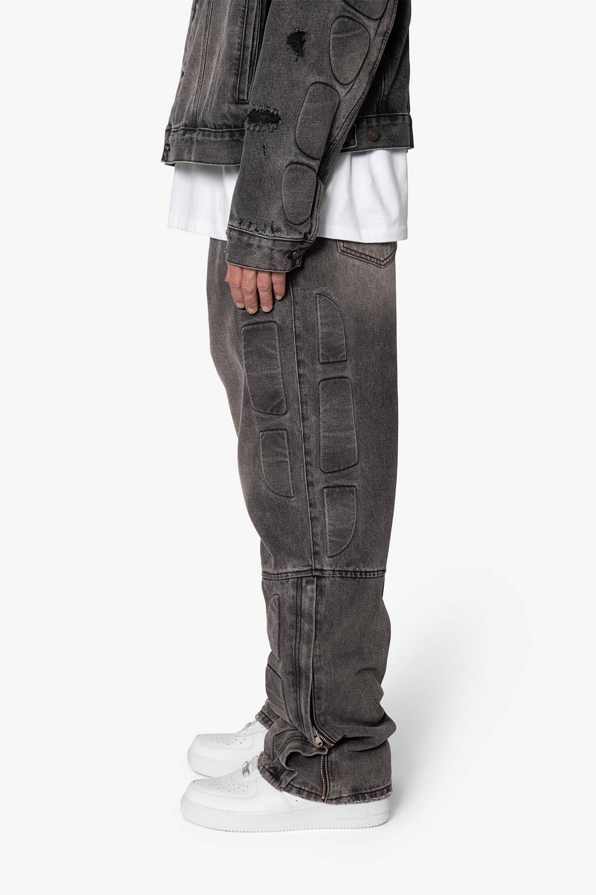 Ultra Baggy Moto Denim - Black