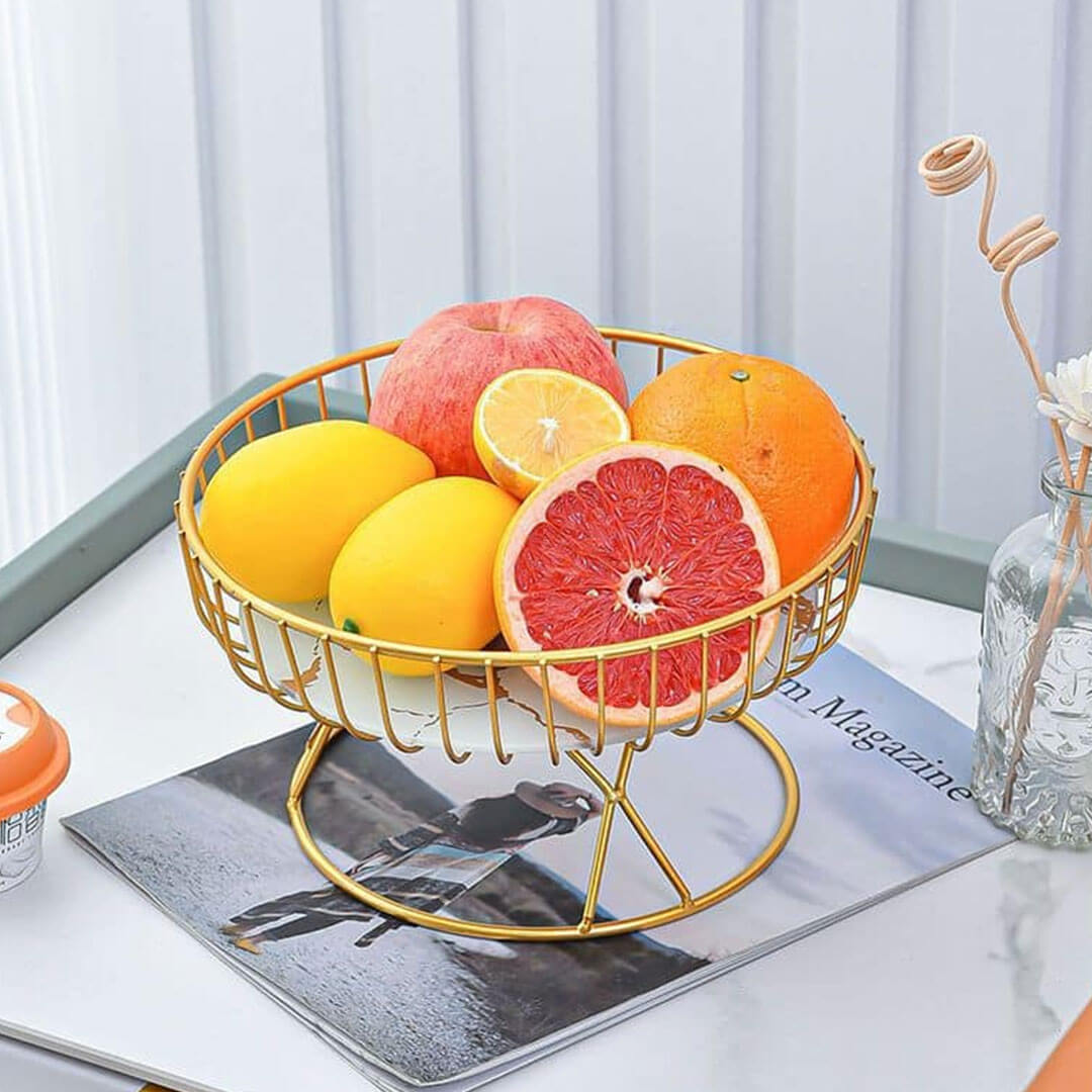 Modern Luxury Metal Fruit Basket