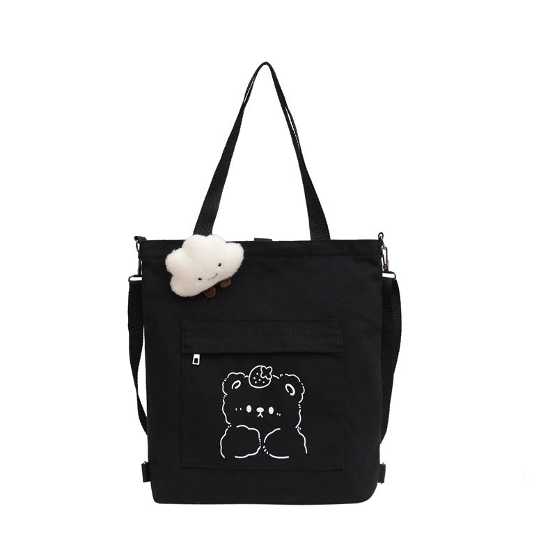 Women's Large Spring&summer Canvas Cute Shoulder Bag