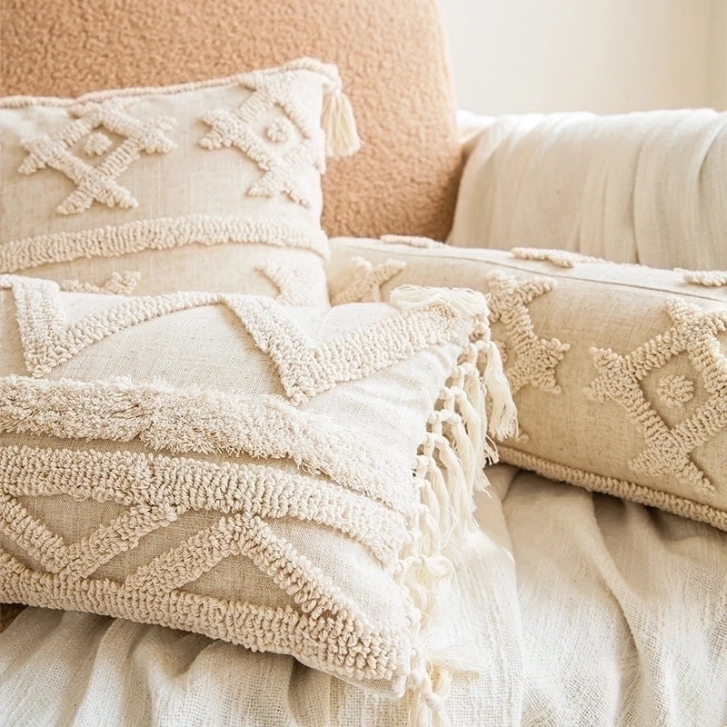 Ethnic Style Geometric Cotton Pillow Cases
