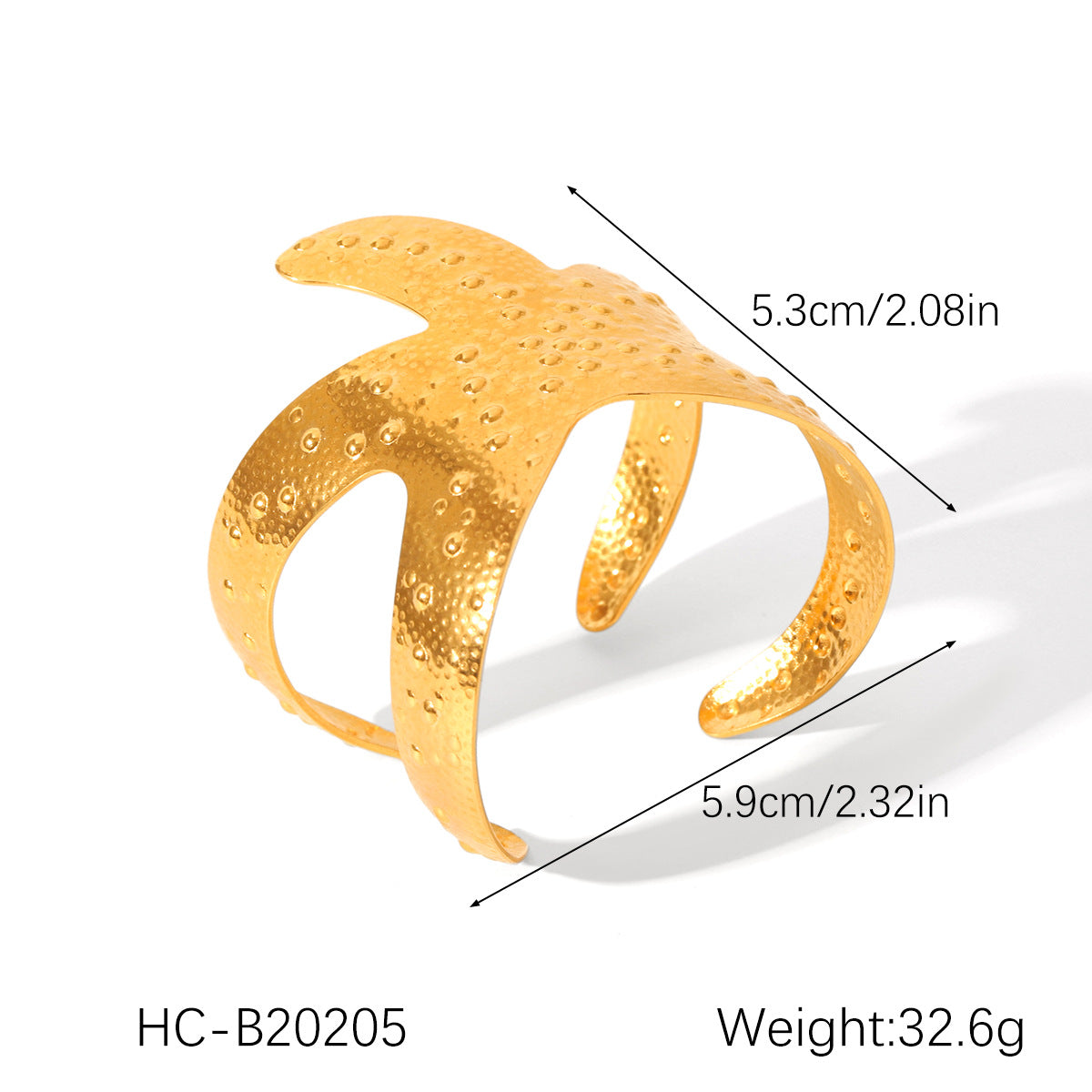 Ins Style Stainless Steel Bracelet 18K Gold-Plated Open Bracelet Titanium Steel Bracelet Female Jewelry