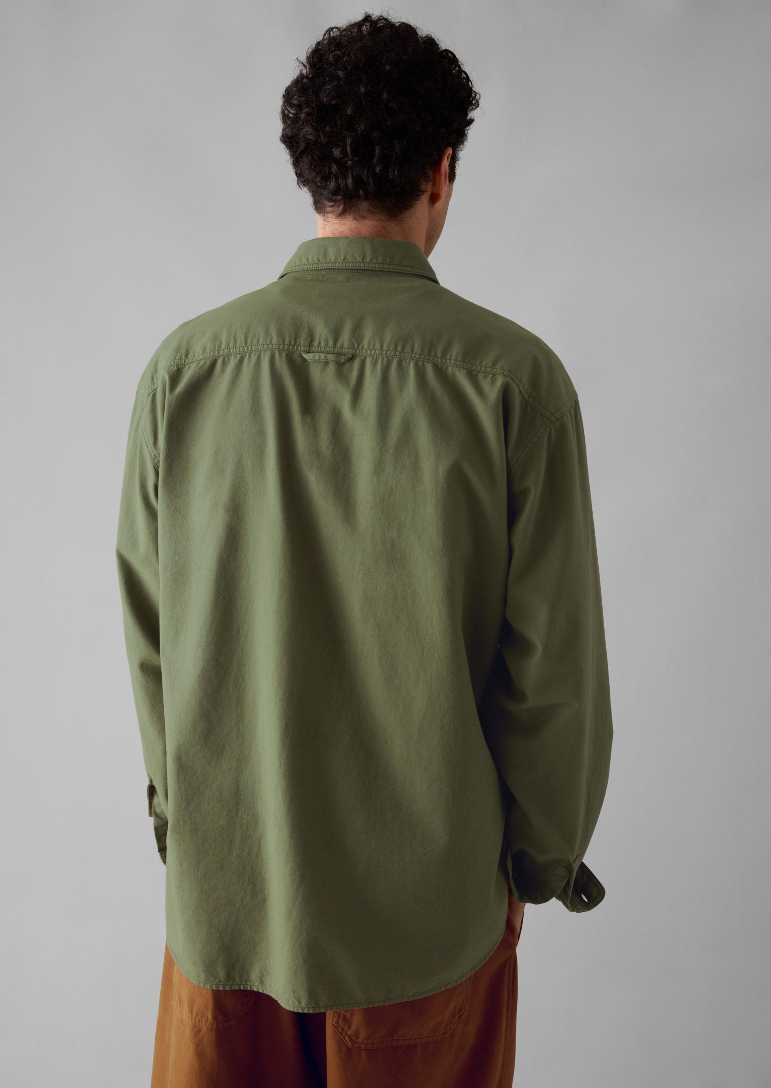 Garment Dyed Workwear Shirt | Washed Olive