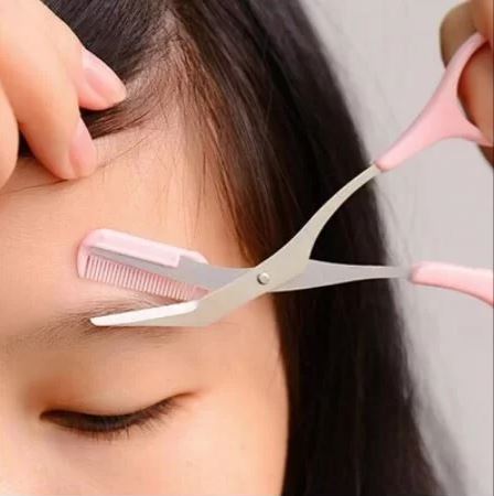 Eyebrow Scissors With Eyebrow Comb – Cutting Scissors For Eyebrow