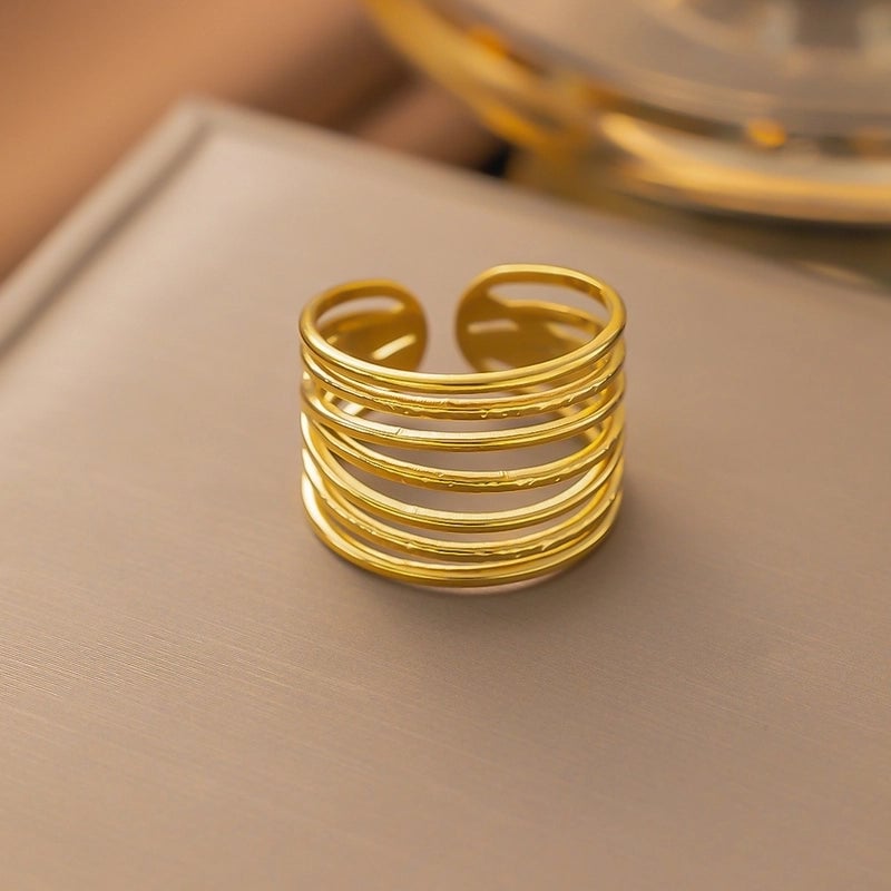 Sweet Bow Knot Titanium Steel Plating Rings