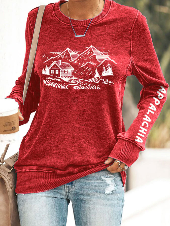 Women's Hurricane Helen Disaster Relief Printed Sweatshirt