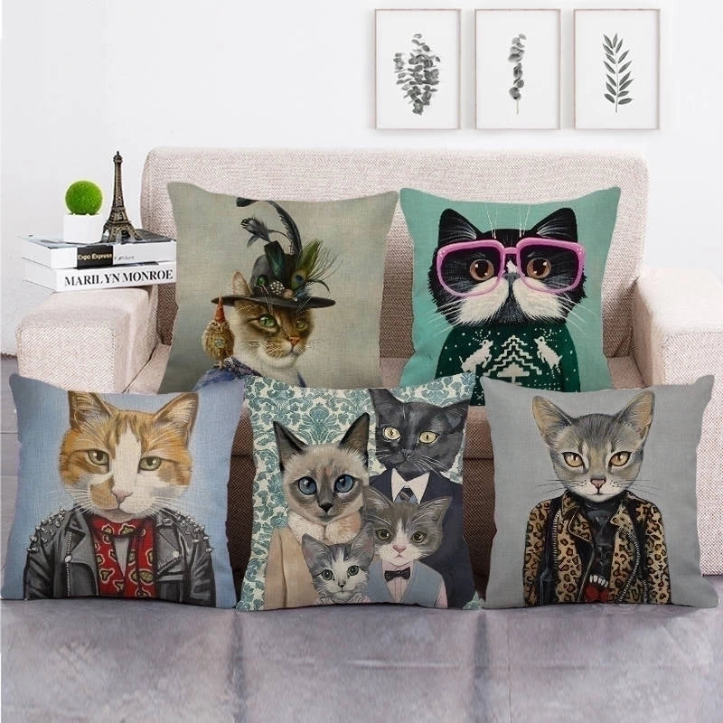 Pastoral Animal Linen Pillow Cases
