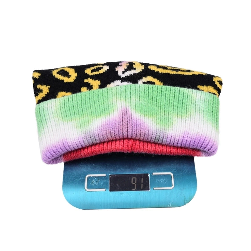 Unisex Color Block Eaveless Wool Cap